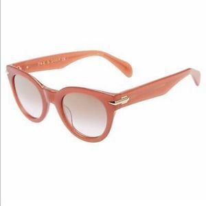 Rag & Bone Brick Coral Core 50mm Sunglasses